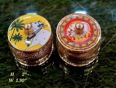 Divine Bija Brass Pichwai Kumkum pot Id1 #2/25