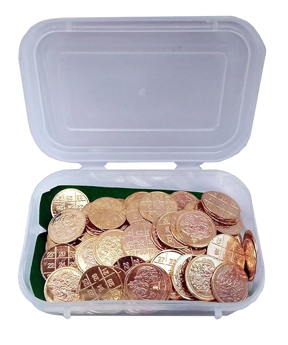 Divine Bija Panchaloka Lakshmi / Kubera Yantra Pooja Coin Id10 #11/25