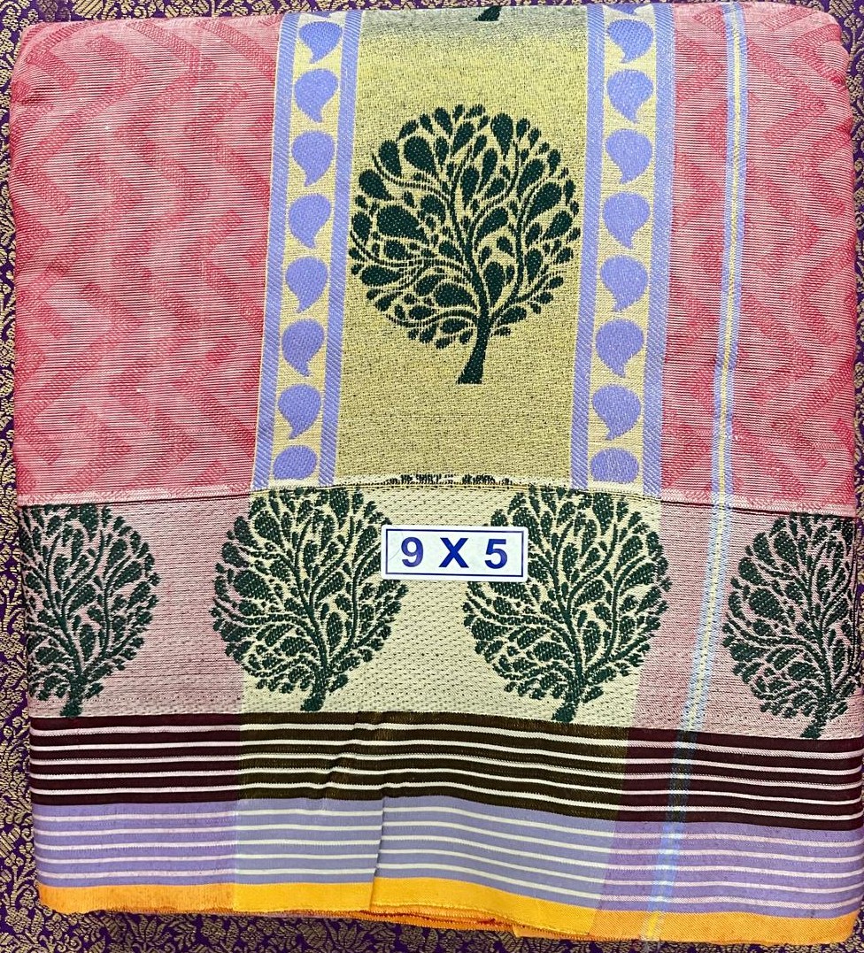 Divine Bija Pink Cotton Dhoti 9 X 5 Id11 #12/25